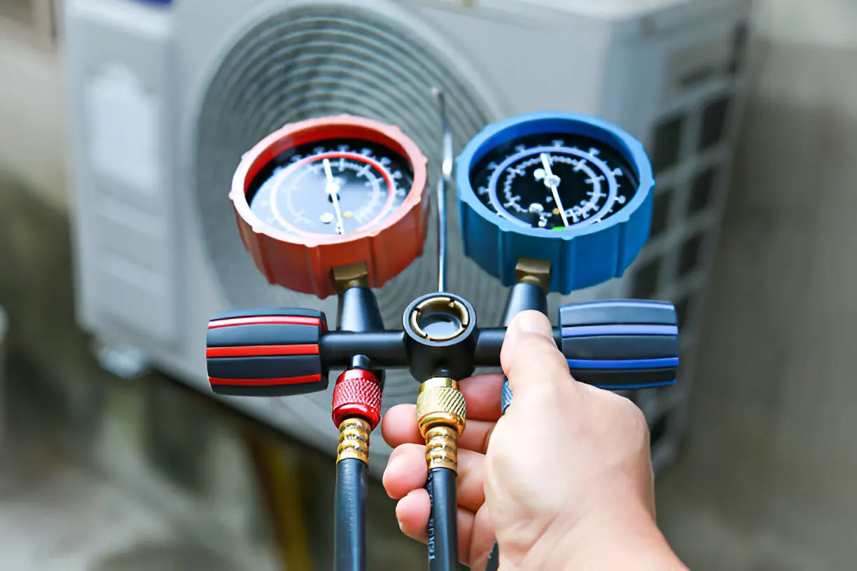 Residential AC unit being serviced by Cutler Bay AC Repair, trusted air conditioning contractor leisure city.
