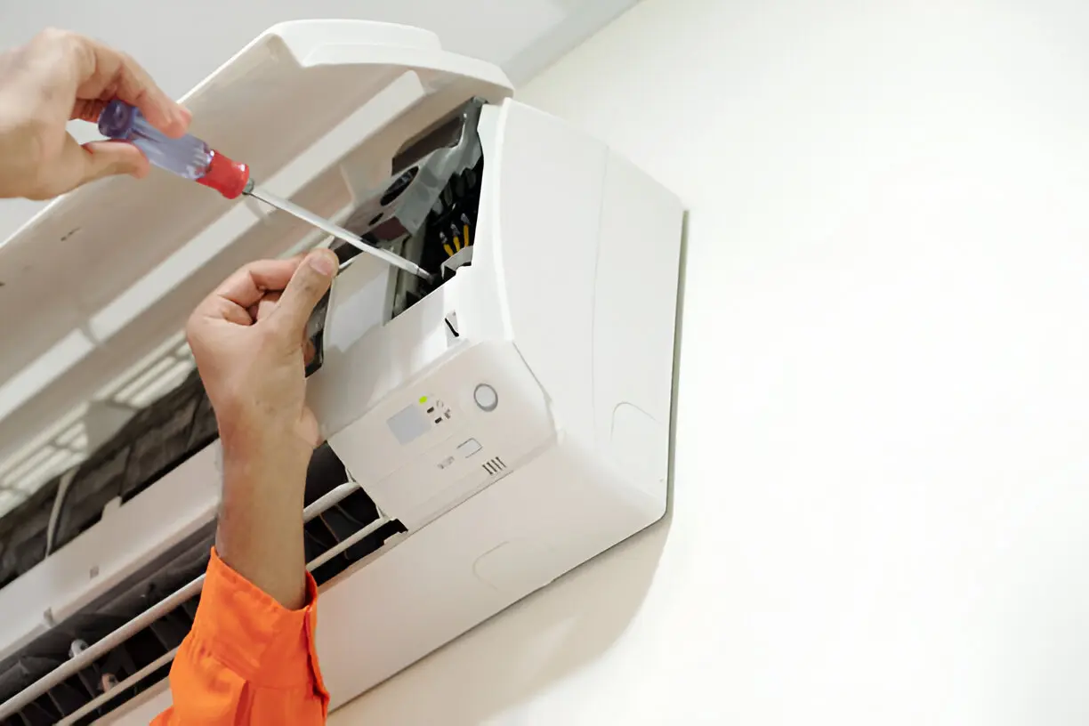Air Conditioning Contractor Princeton completing preventative maintenance to keep systems running efficiently.